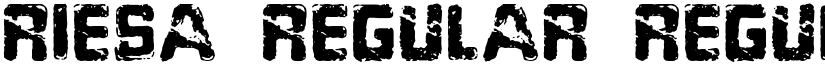 Riesa Regular Regular font