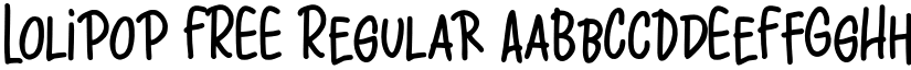 Lolipop FREE Regular font