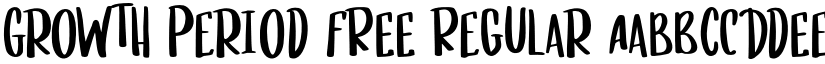 Growth Period FREE Regular font