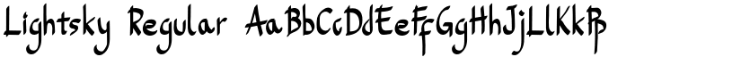 Lightsky Regular font