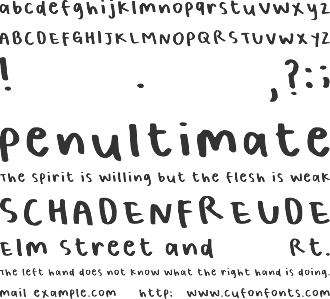 Bellas Handwriting font preview