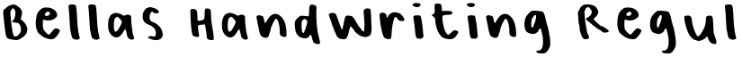 Bellas Handwriting Regular font