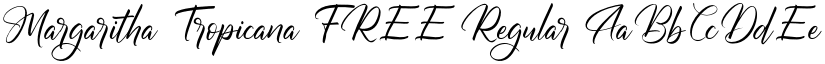 Margaritha Tropicana FREE Regular font