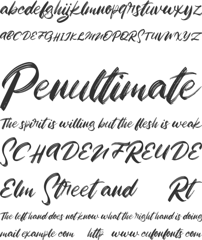 Zigas FREE font preview