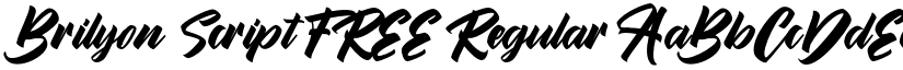 Brilyon Script FREE Regular font