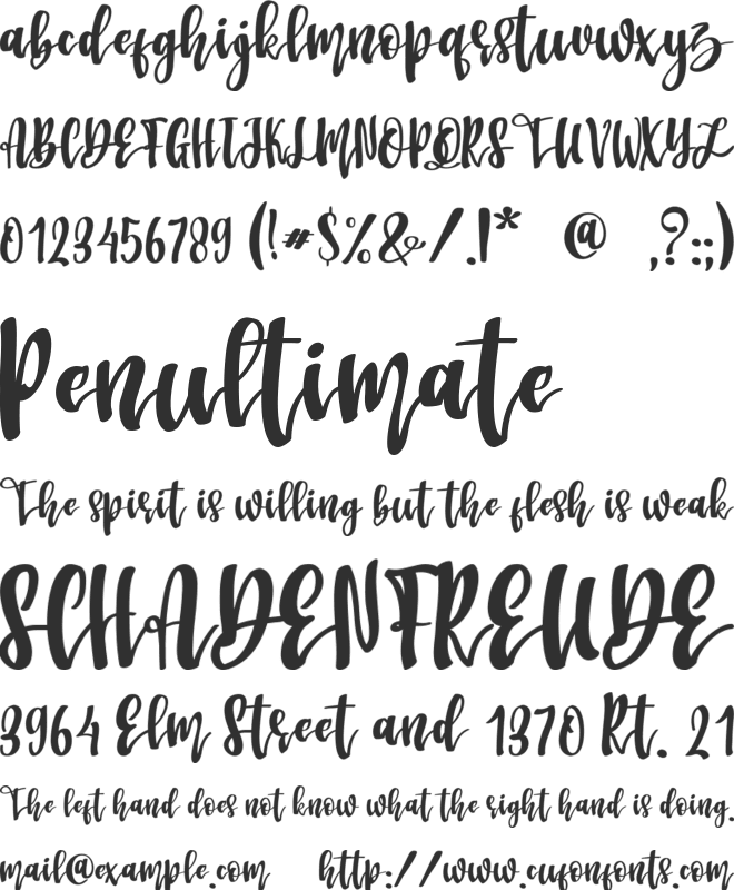 Battic font preview
