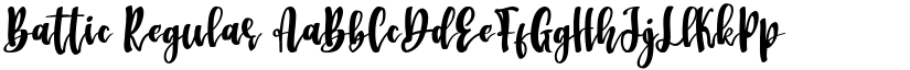 Battic Regular font