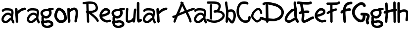aragon Regular font