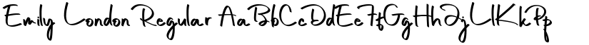 Emily London Regular font
