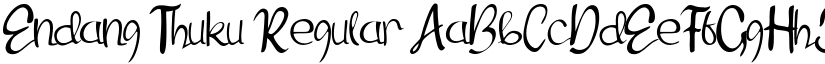 Endang Thuku Regular font