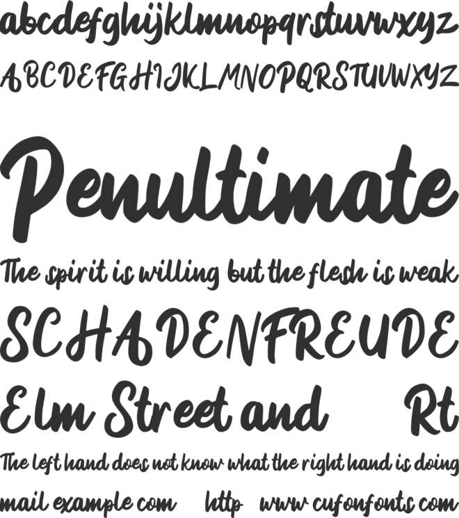 Delich FREE font preview
