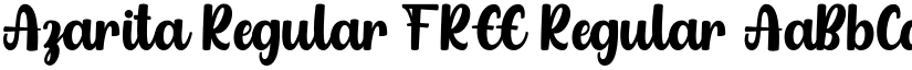 Azarita Regular FREE Regular font