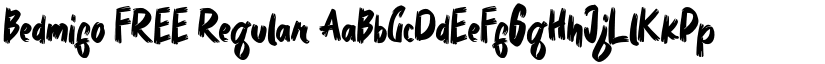 Bedmifo FREE Regular font