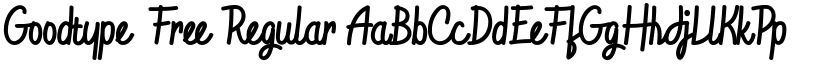 Goodtype-Free Regular font