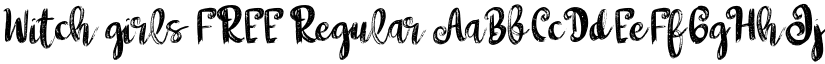 Witch girls FREE Regular font