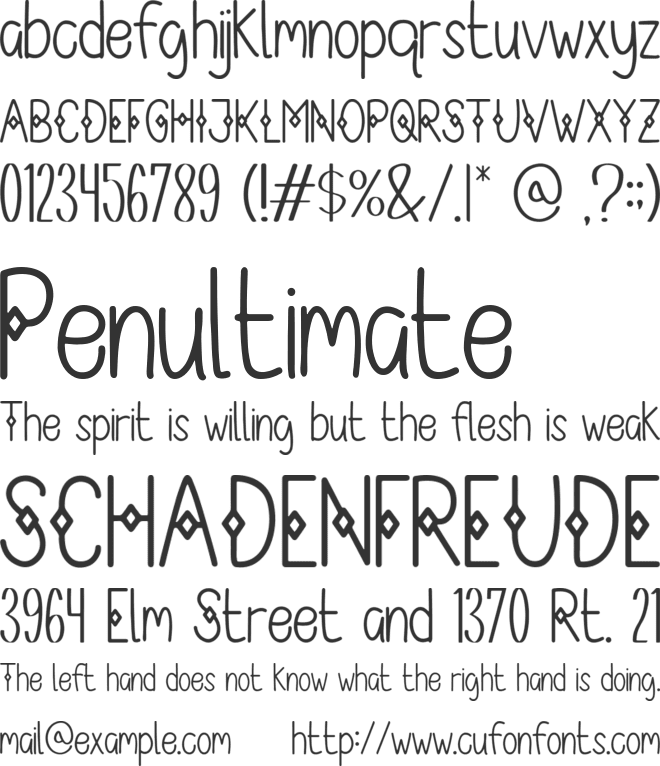 Button Box font preview