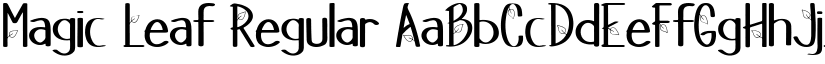 Magic Leaf Regular font