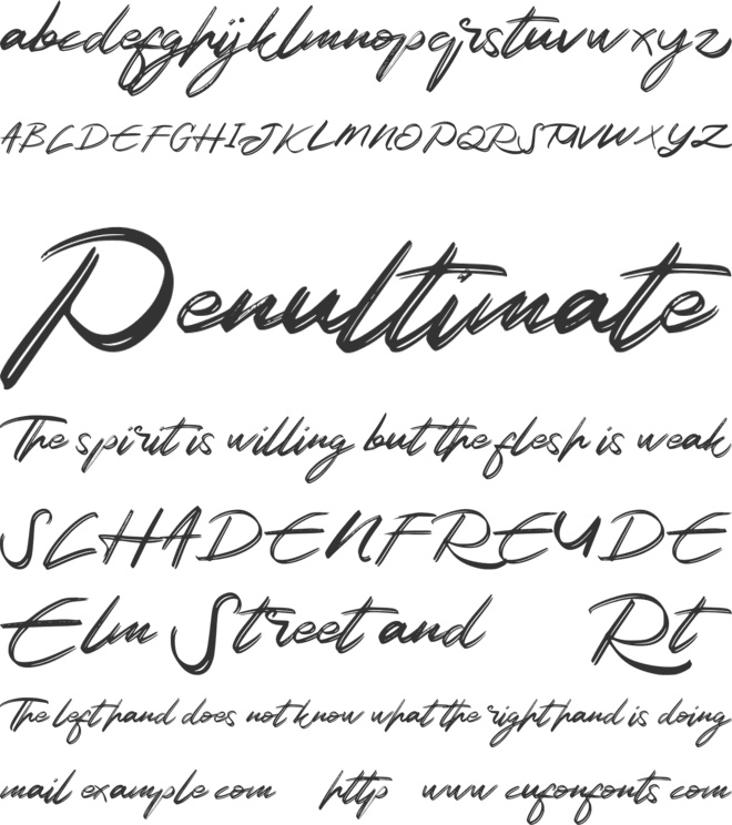 Akod FREE font preview