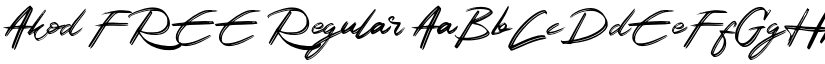 Akod FREE Regular font