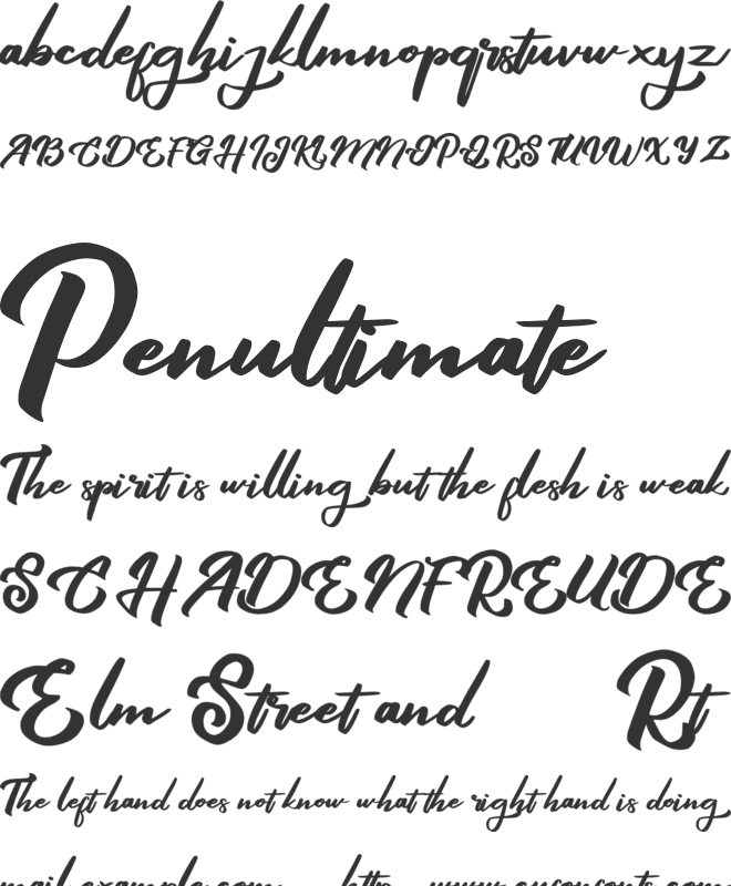 Queny FREE font preview