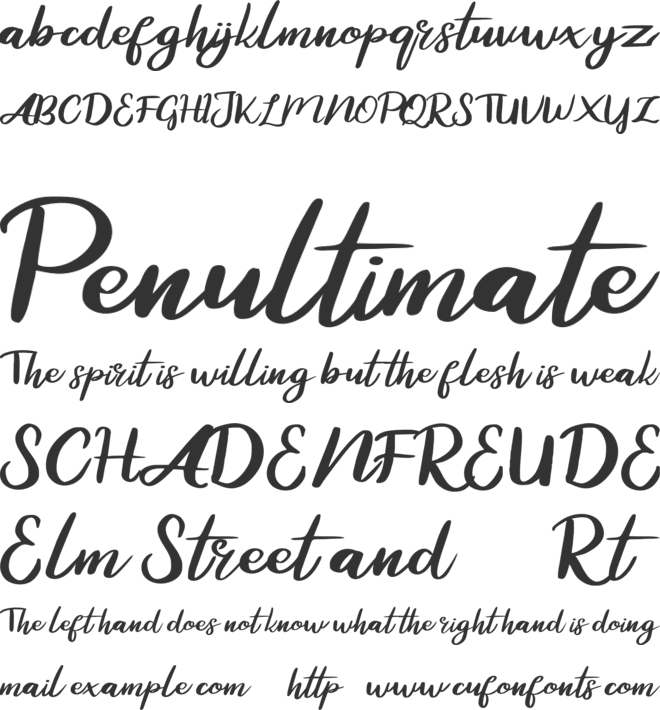 Zaskia FREE font preview