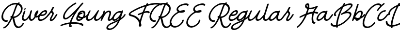 River Young FREE Regular font