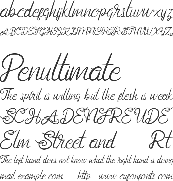 Anggita FREE font preview