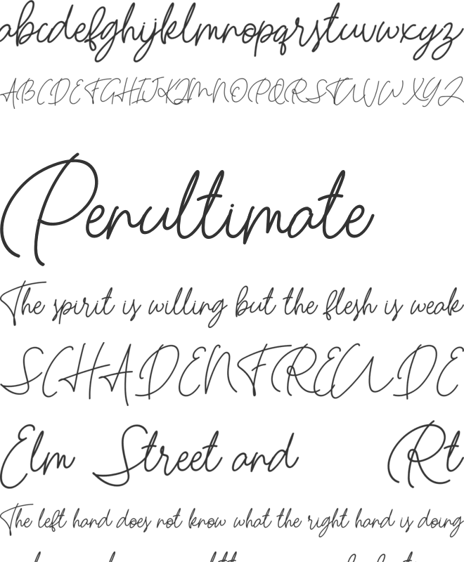 Hastron FREE font preview