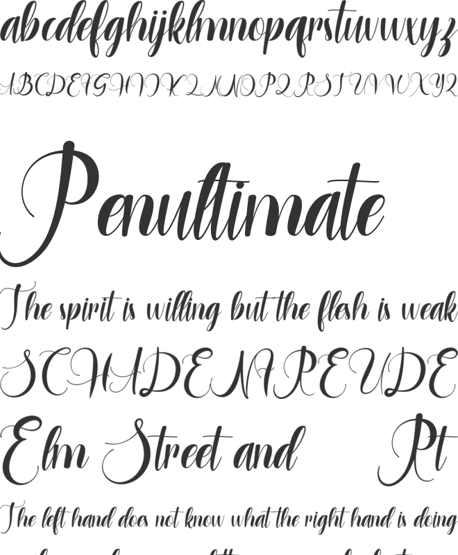 Hargrey Molly FREE font preview