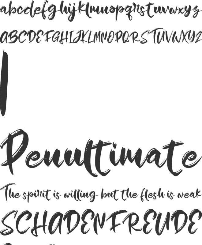 Humble FREE font preview