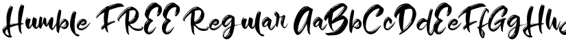 Humble FREE Regular font