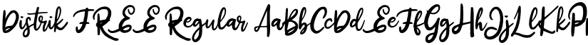 Distrik FREE Regular font