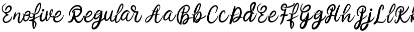 Enofive font download