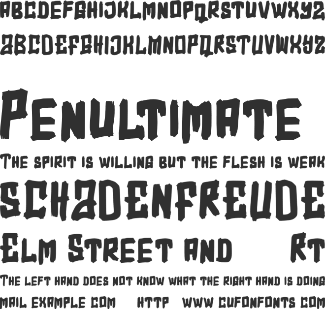 Overfly FREE font preview