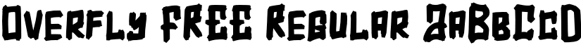 Overfly FREE Regular font