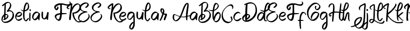 Beliau FREE Regular font