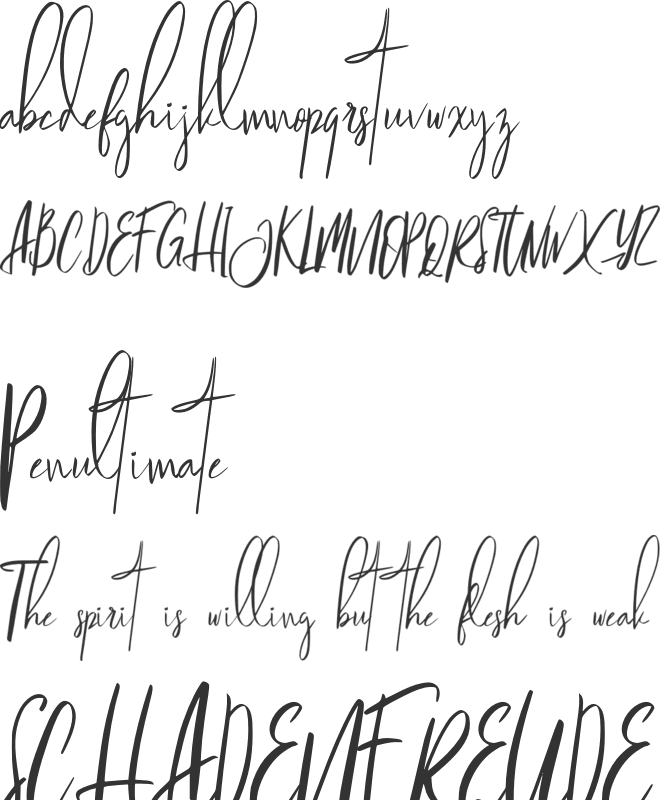 Jagalana FREE font preview