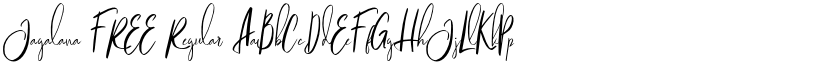 Jagalana FREE Regular font