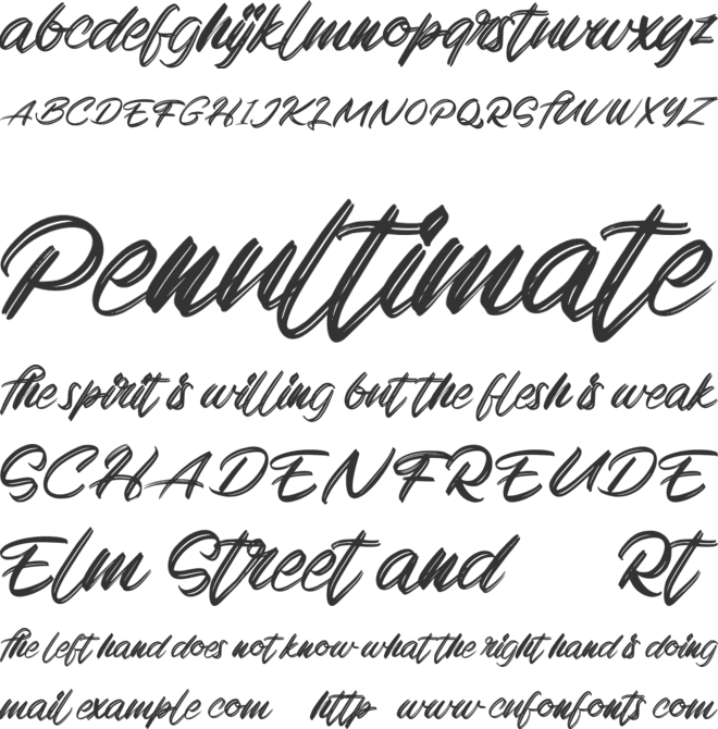 Regad FREE font preview