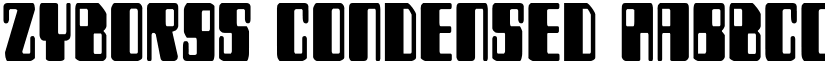 Zyborgs Condensed font