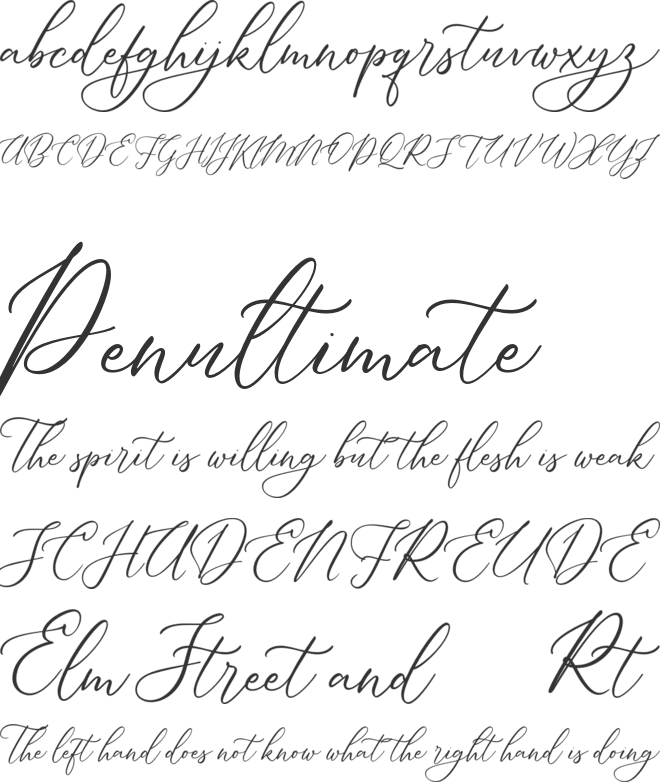 Dellaine FREE font preview