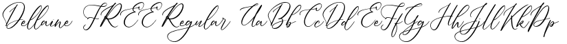 Dellaine FREE Regular font