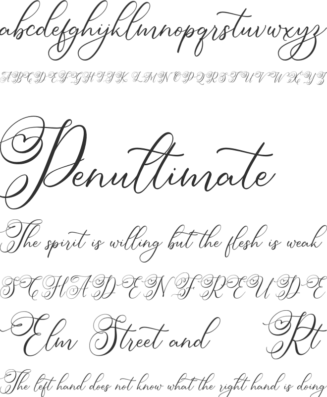 Simply Harmony FREE font preview