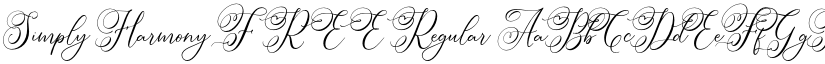 Simply Harmony FREE Regular font
