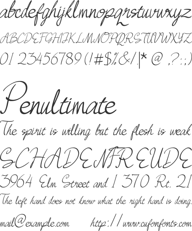 Queen Bee font preview