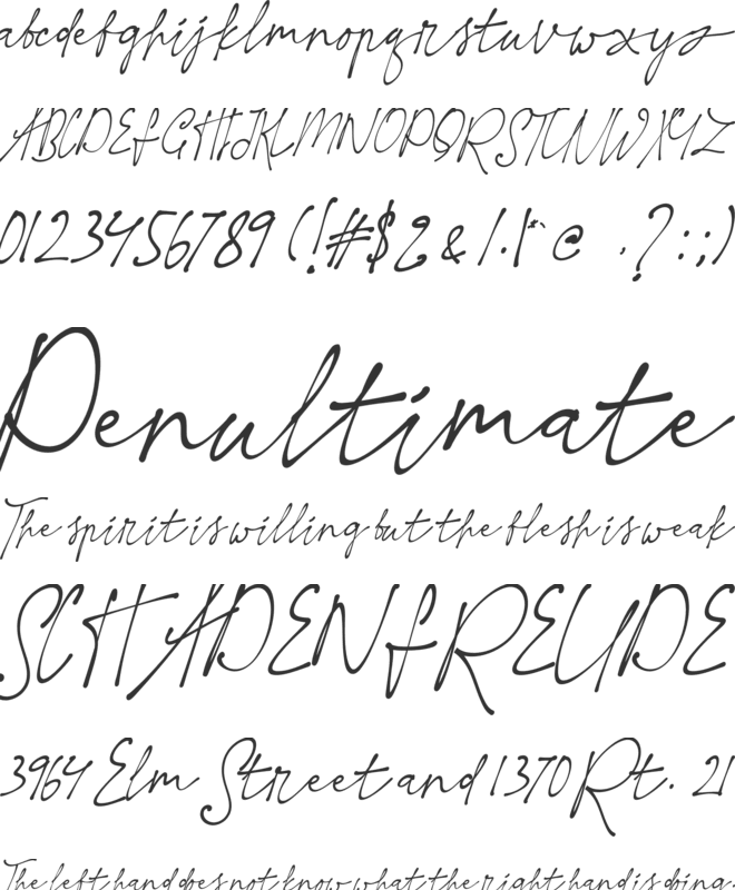 Hot Nice font preview