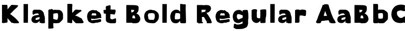 Klapket Bold Regular font
