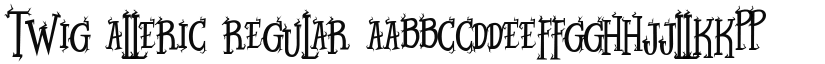 Twig Alleric font download