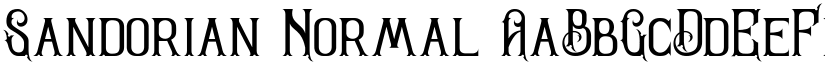 Sandorian Normal font