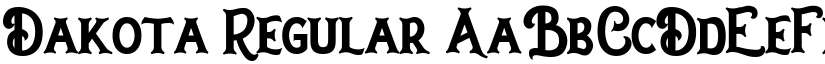 Dakota Regular font